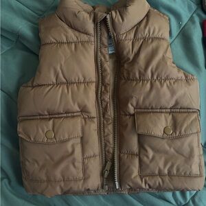 Old Navy Toddler Puffer Vest in Warm Brown